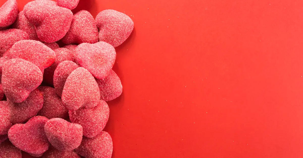 corazones haribo