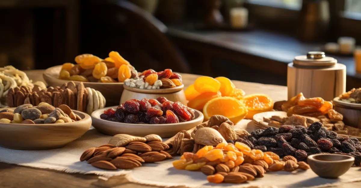 frutas secas y frutos secos